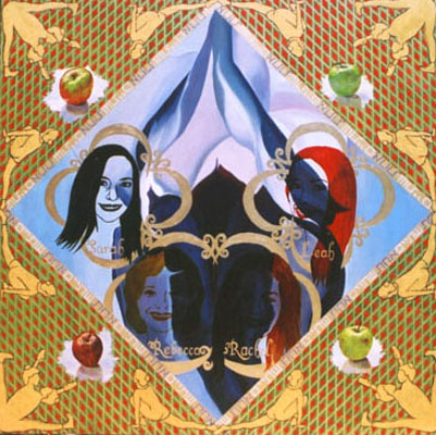ארבע אמהות, 2003, שמן על עץ